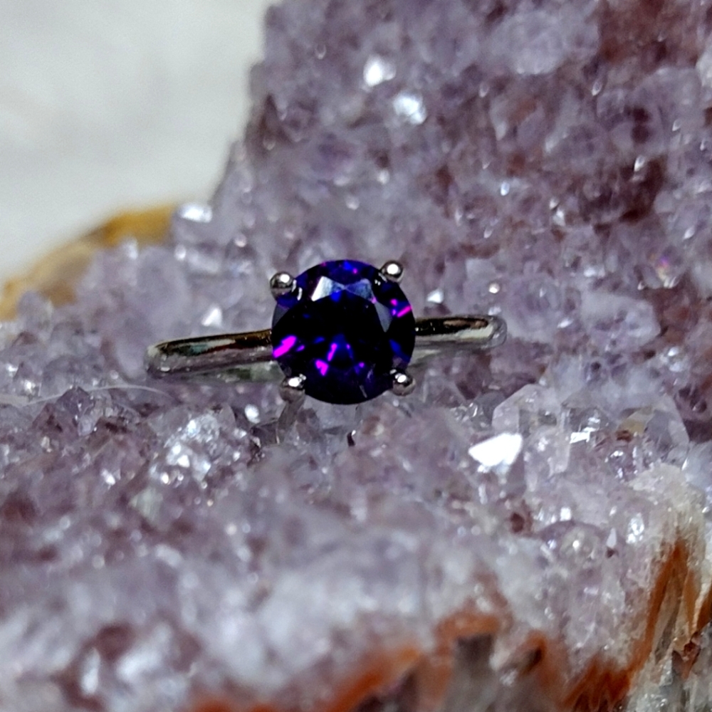 925 Amethyst ring